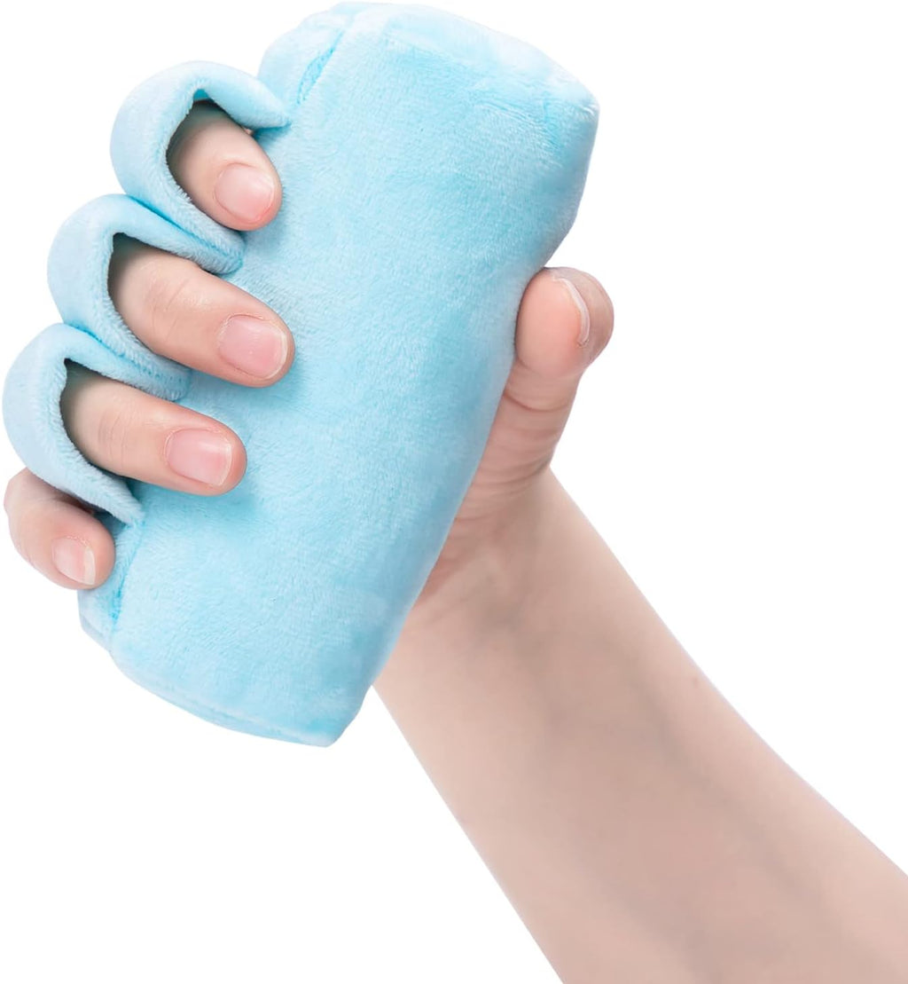 SWISSELITE Hand Contracture Cushion, Palm Grip with Elastic Band or Separator, Hand Grab Pad for Stroke Recovery, Help with Hand Rehabilitation