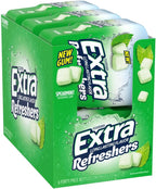 EXTRA Refreshers Spearmint Chewing Gum, 40 Pieces (Pack of 6)