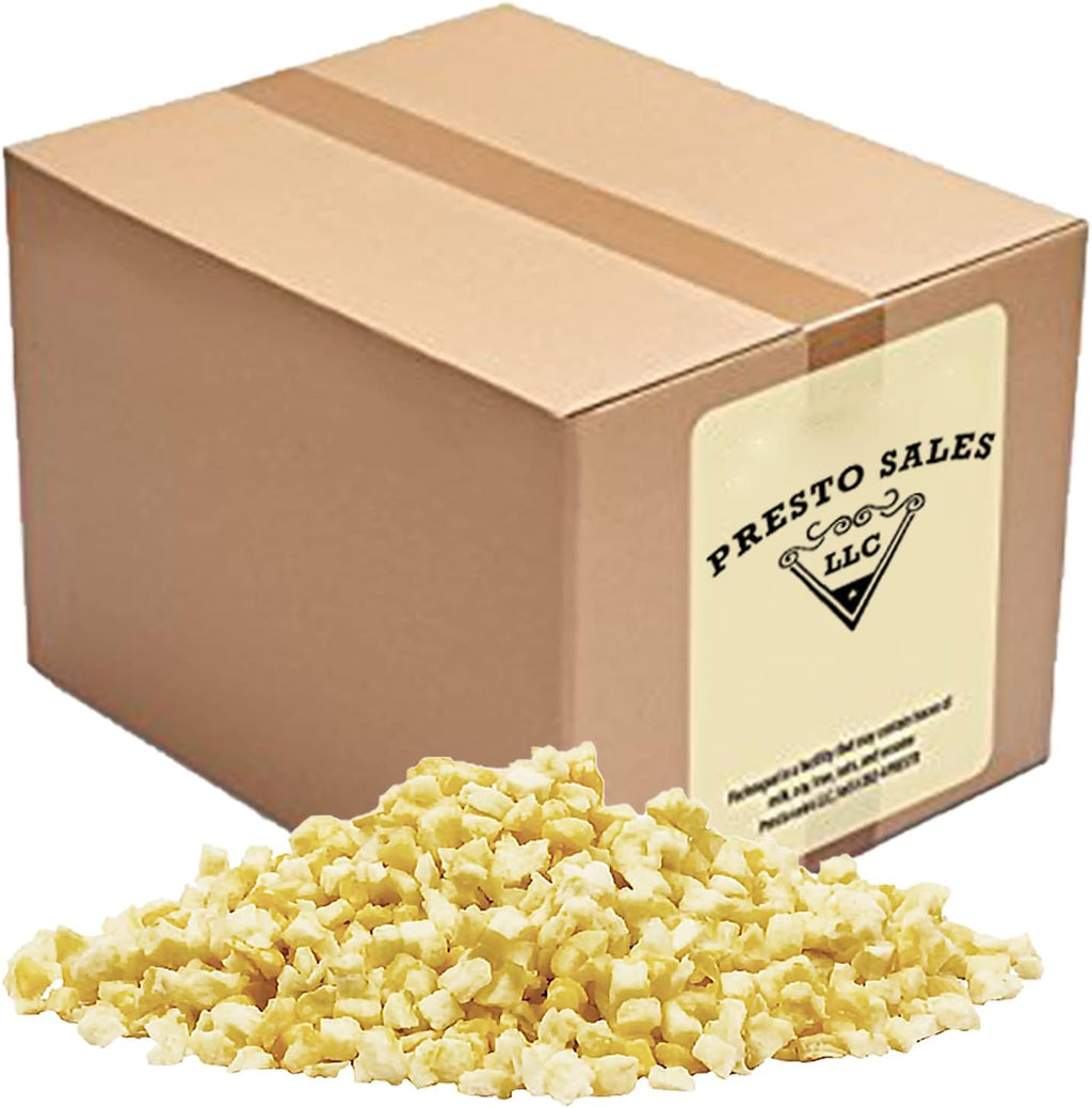 Presto Sales Dried Apple Cubes, 80 oz | All Natural Dried Fruit Snack | Vegan, Non-GMO, Dehydrated Fruit | Packed Fresh in 5 lbs bag