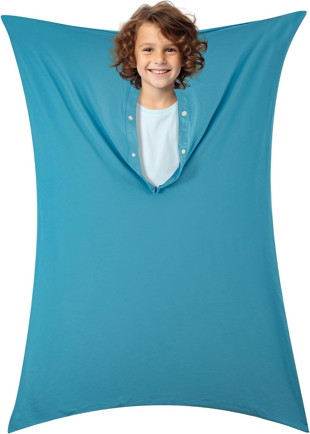 Sensory Body Sock for Kids, Full Body Sock Wrap for Autistic Children to Relieve Stress, Relaxing Sensory Compression Body Sack for Kids Sensory Processing Disorder for Kids Teen Adult, Blue