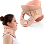 3 1/4 In Rigid Neck Brace Cervical Collar with Neck Support Foam Lightweight Soft Brace, Adjustable Cervical Traction Collar Relieves Neck Pain and Decompression for Men and Women (Neck height 5 1/4 Inch, Medium)