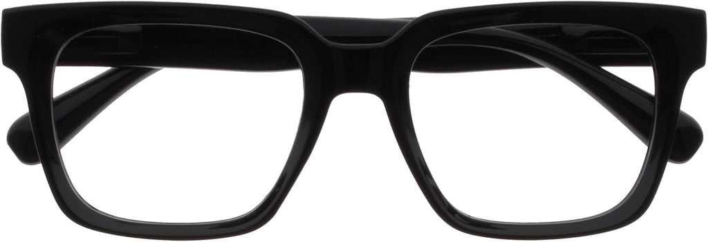 OPULIZE ERA Blue Light Blocking Reading Glasses for Women & Men-Readers-Anti-Glare-UV400 Protection-Oversized Frame-Computer and Screen Glasses-Black-+3.00(Pack 1 of with 1 Pouch)