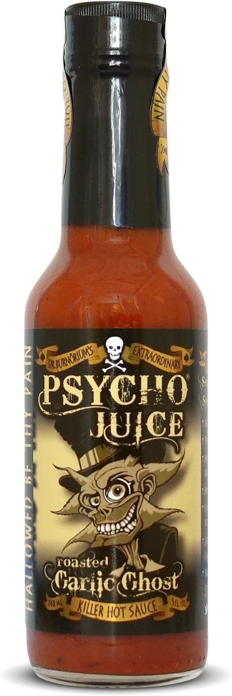 Set Of 2 Psycho Juice Roasted Garlic Ghost Pepper