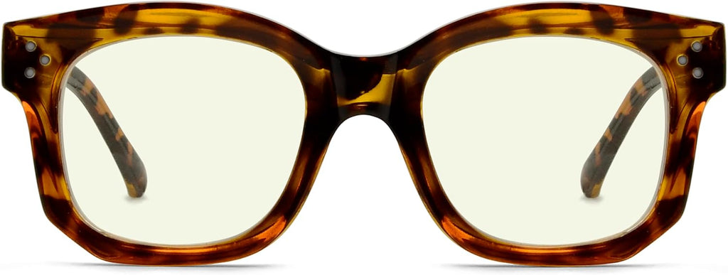 Eyekepper Reading Glasses for Women Blue Light Blocking Retro Design Computer Readers - Tortoise +1.75