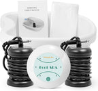 WL VnioLife Ionic Foot Bath Detox Machine with Bag, Portable Detox Foot Spa System, Ion Cleanse Detox Set for Home Beauty Salon Spa Use with Replacement Arrays, 100 Liners