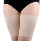 1 Pair Thigh Compression Sleeves Anti Chafing Bands Adjustable Nylon Thigh Wraps Elastic Thighs Guards for Women Men Running Workout Sports Support Brace 23-25.6inch
