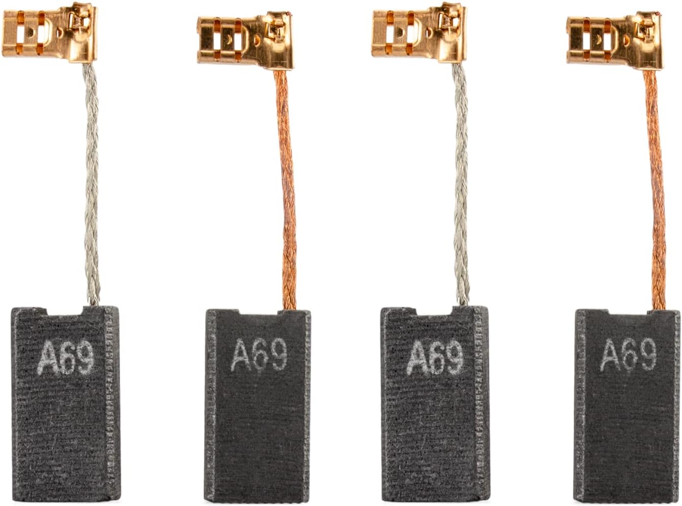 4 Pack Carbon Brushes Compatible with Bosch GBH5400 GBH5-38 X GSH38 GBH5-40D A69,Bosch Motor Carbon Brush Replacement Part.