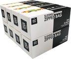 Pint Slider Storage Bags- 200 Count, Featuring Expandable Bottom, Zero BPA, Microwave-Safe(8 boxes of 25)