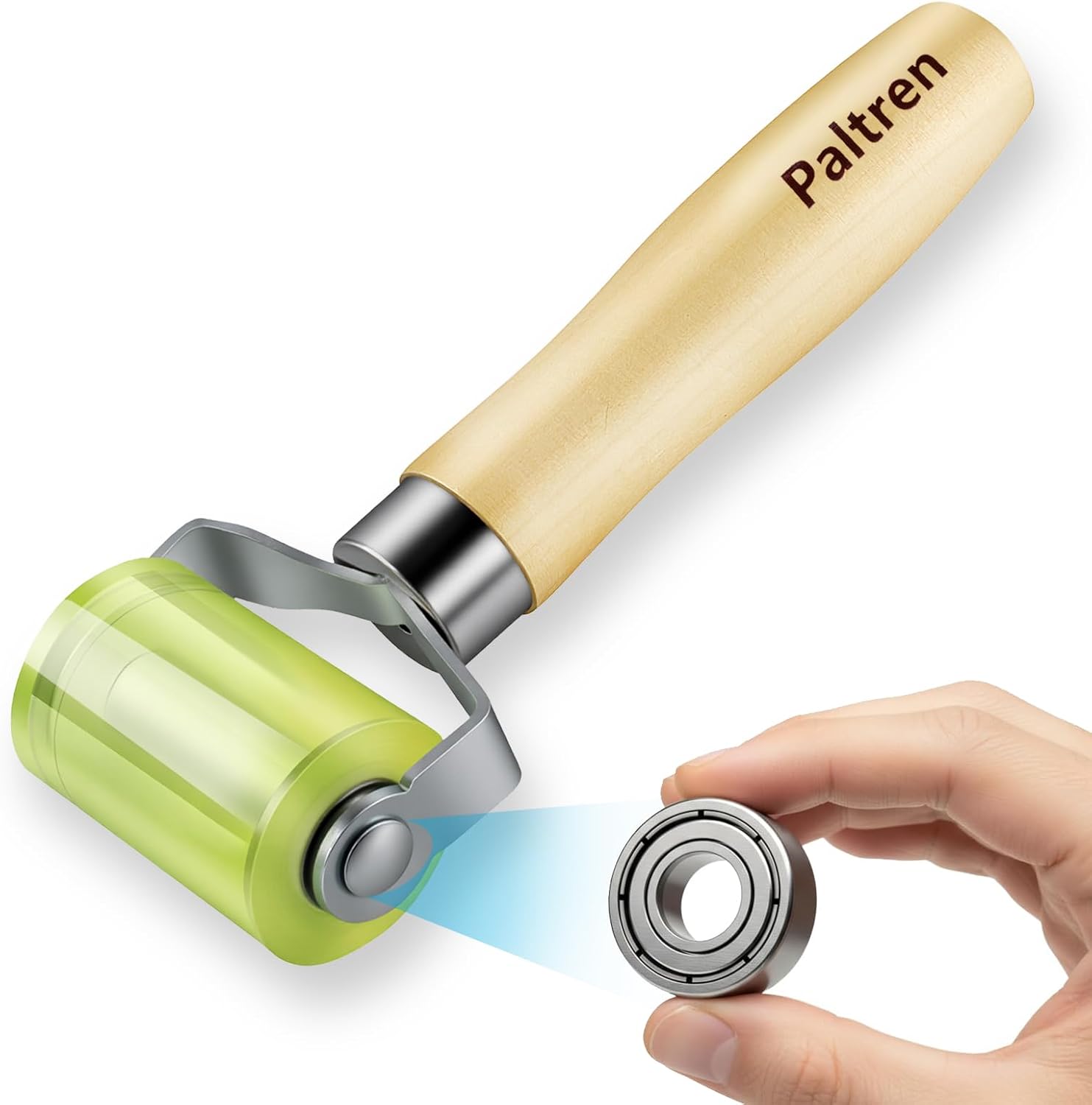Seam Roller with Dual Ball Bearings | Professional Application Tool for Automotive Sound Deadening, Wallpaper, Vinyl & Home Workshop | Flawless Results with a Solid PU Wheel