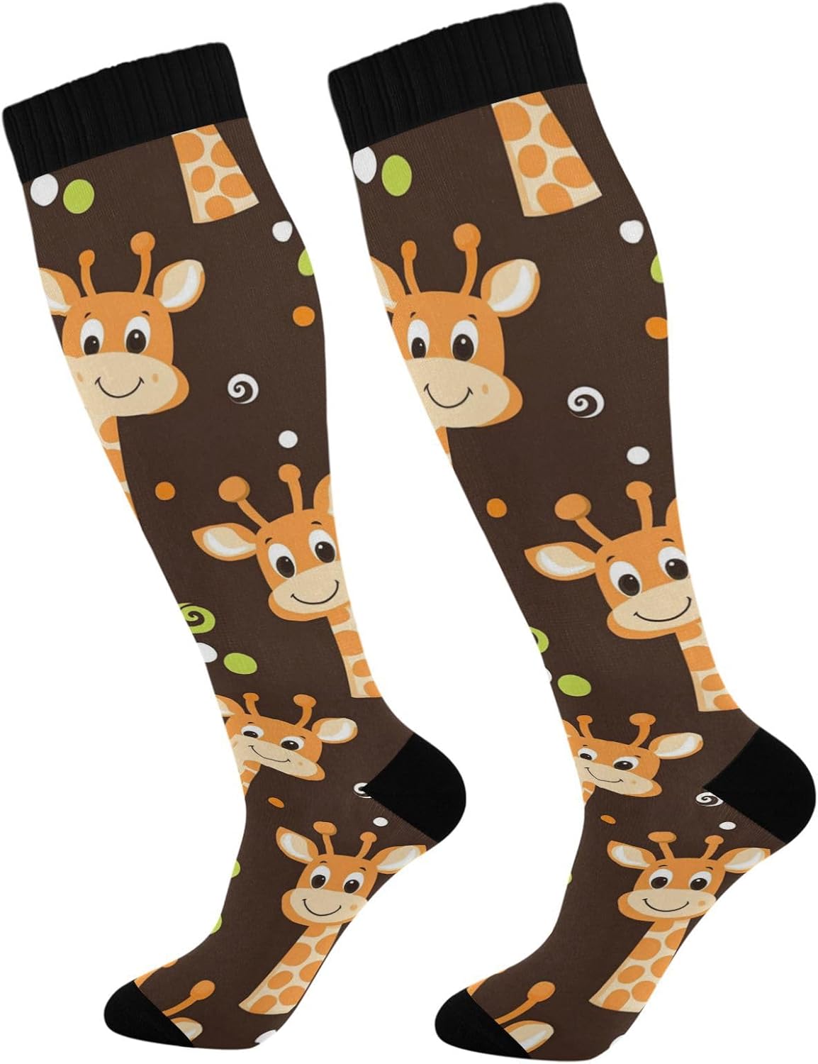 Dussdil Compression Socks for Women & Men - Knee High Socks for Running & Athletic Activities