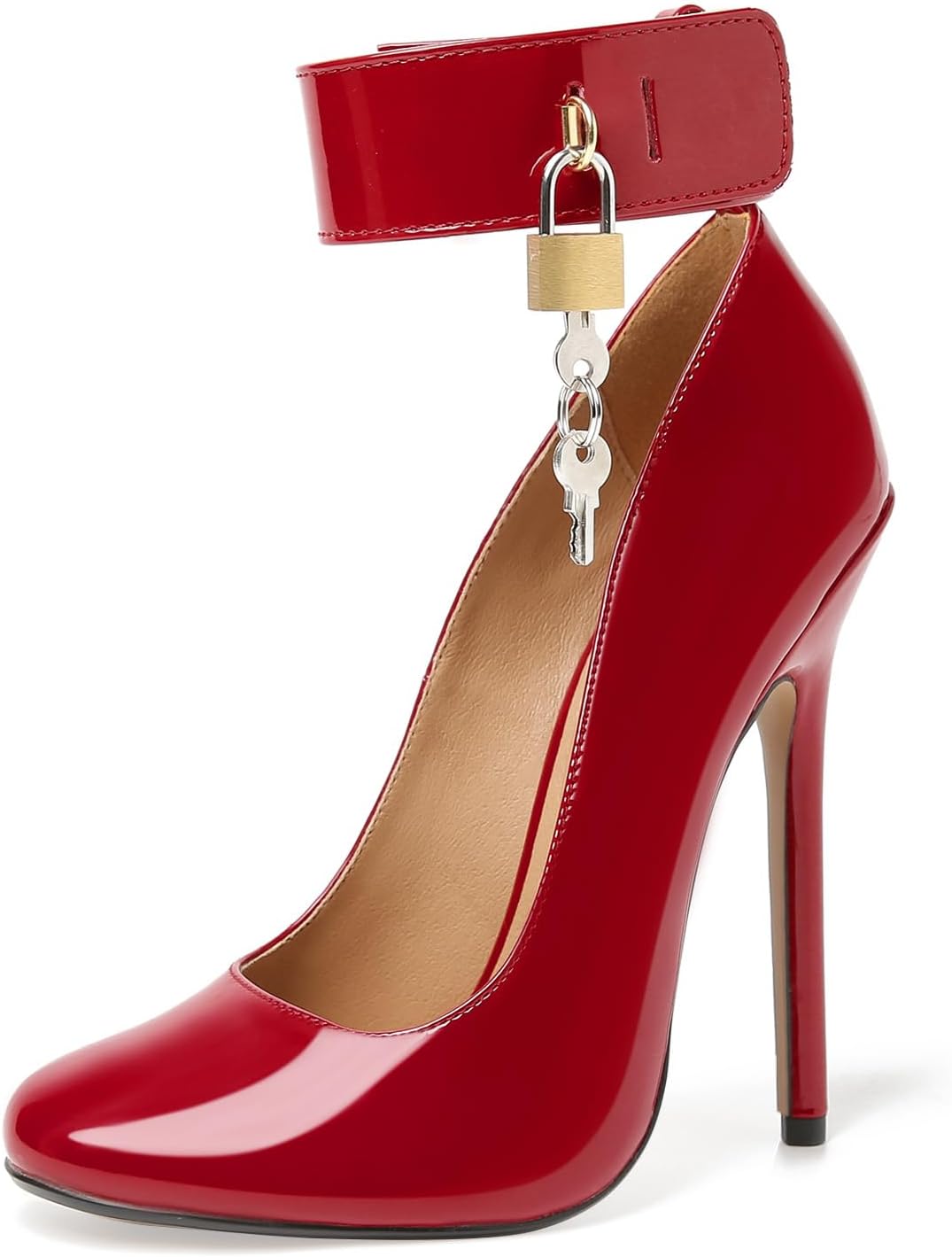 Unisex Men's Women's Round Toe High Heels Stiletto Pumps Dress Party Shoes