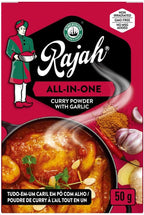 Robertsons Rajah Curry Powder - All in One Garlic Small Box 50g