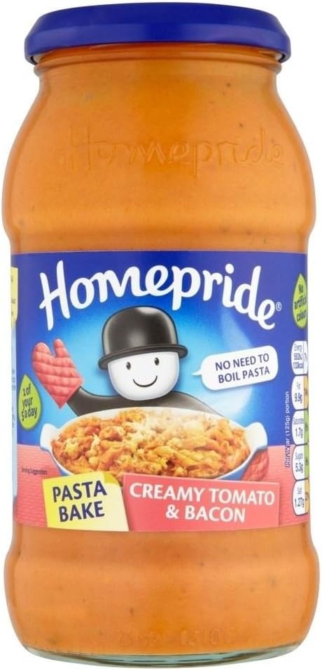 Homepride Pasta Bake - Creamy Tomato & Bacon (500g) - Pack of 2
