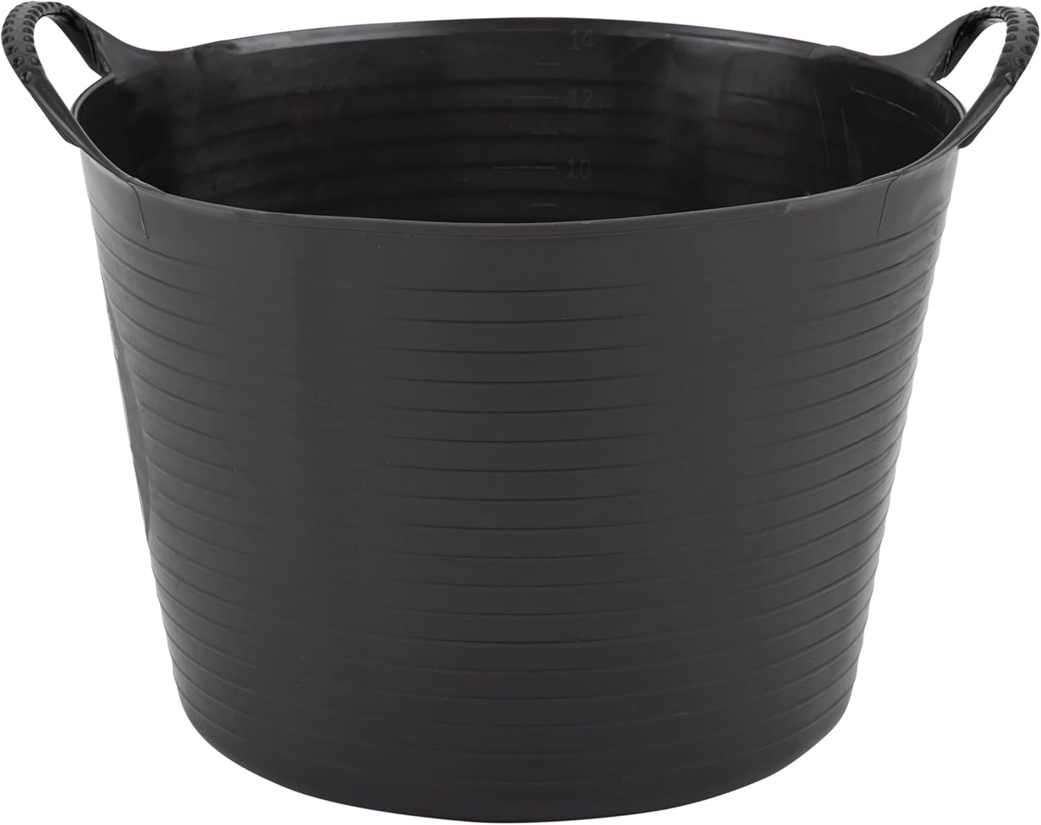 Tubtrugs SP14GBK Red Gorilla Small-3.7 gallons SL14 Medium Flexible Plastic Tub, Toy Storage, Laundry, Gardening, Black