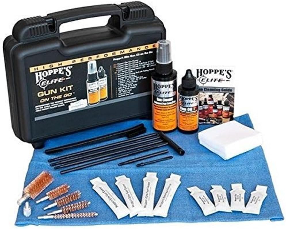 HOPPE'S Elite EGCOTG Gun Care On The Go Kit W/Case & Pillow Packs Box