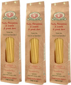 Rustichella d'Abruzzo Spaghetti (Pack of 3) 500g Each - Classic Italian Long Pasta with Superior Flavor & Texture - Perfect for Olive Oil Sauces, Cacio e Pepe & Carbonara - Authentic Durum Wheat Pasta from Abruzzo