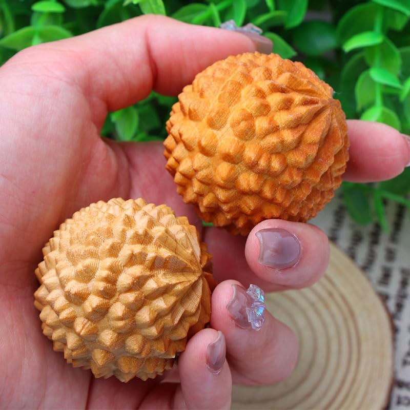 1Pairs/2pcs Relieve Stress Tension with Thuja Wooden Hand Massage Ball for Yoga Meditation Exercise Ball Massage Tools Wooden Crafts