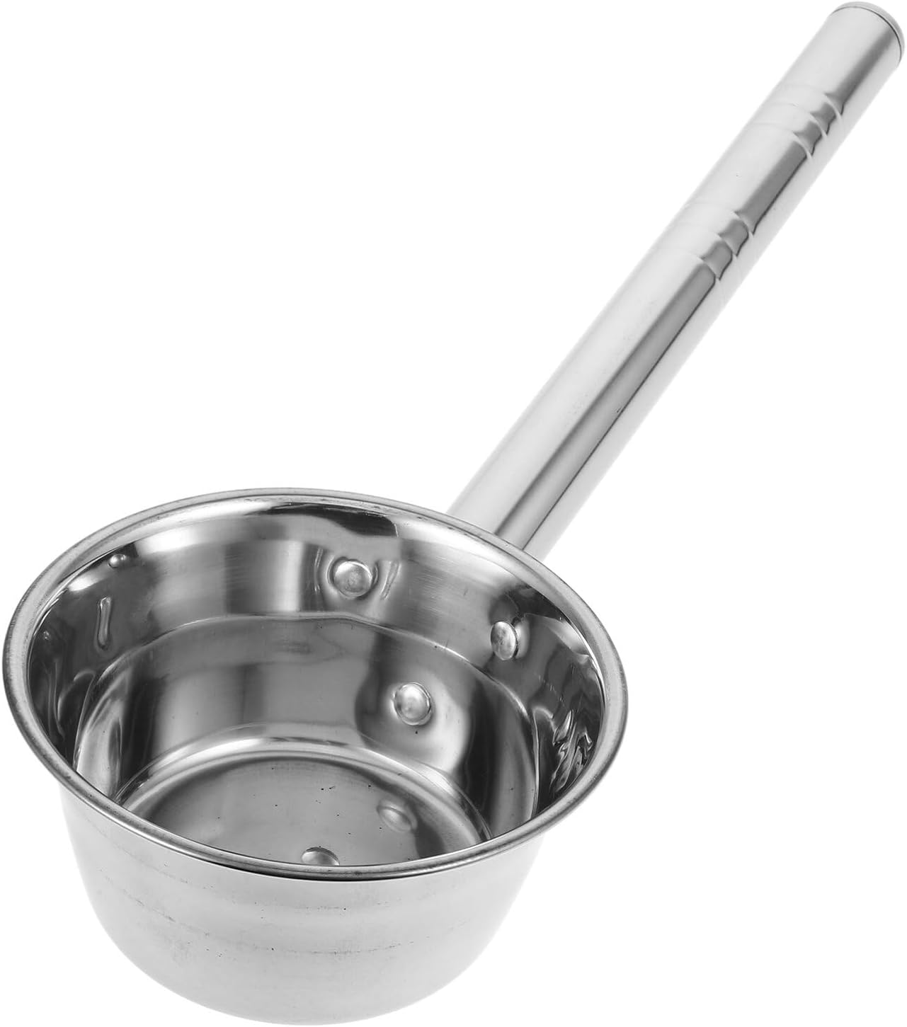 Toddmomy Water Dipper, Long Handle Water Ladle Stainless Steel Garden Watering Scoop Hair Washing Spoon Shampoo Ladle Cup Bath Rinse Cup for Kitchen Bathroom