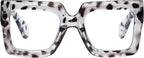 hoyuwak Oversized Square Blue Light Glasses Big Frame Computer Eyewear Thick Fashion Clear Glasses for Women Fashion