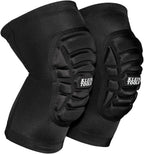 Klein Tools 60614 Knee Pads, Lightweight Padded Knee Sleeves, Breathable Mesh Back, Elastic Cuff with Slip-Resistant Silicone, S/M, Black
