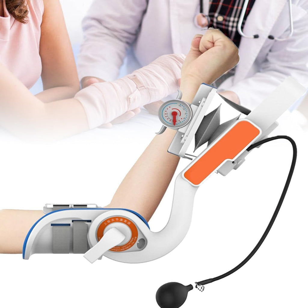 Electric Elbow Joint Rehabilitation Device, Adjustable - 15° Extension and 150° Flexion, Flexible Support Frame for Wrist