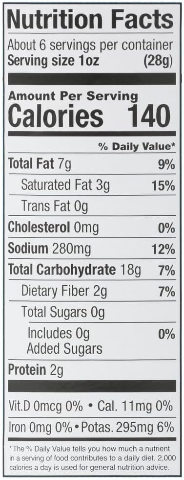 The Good Crisp Company, Potato Crisps Sea Salt Vinegar, 5.6 Ounce