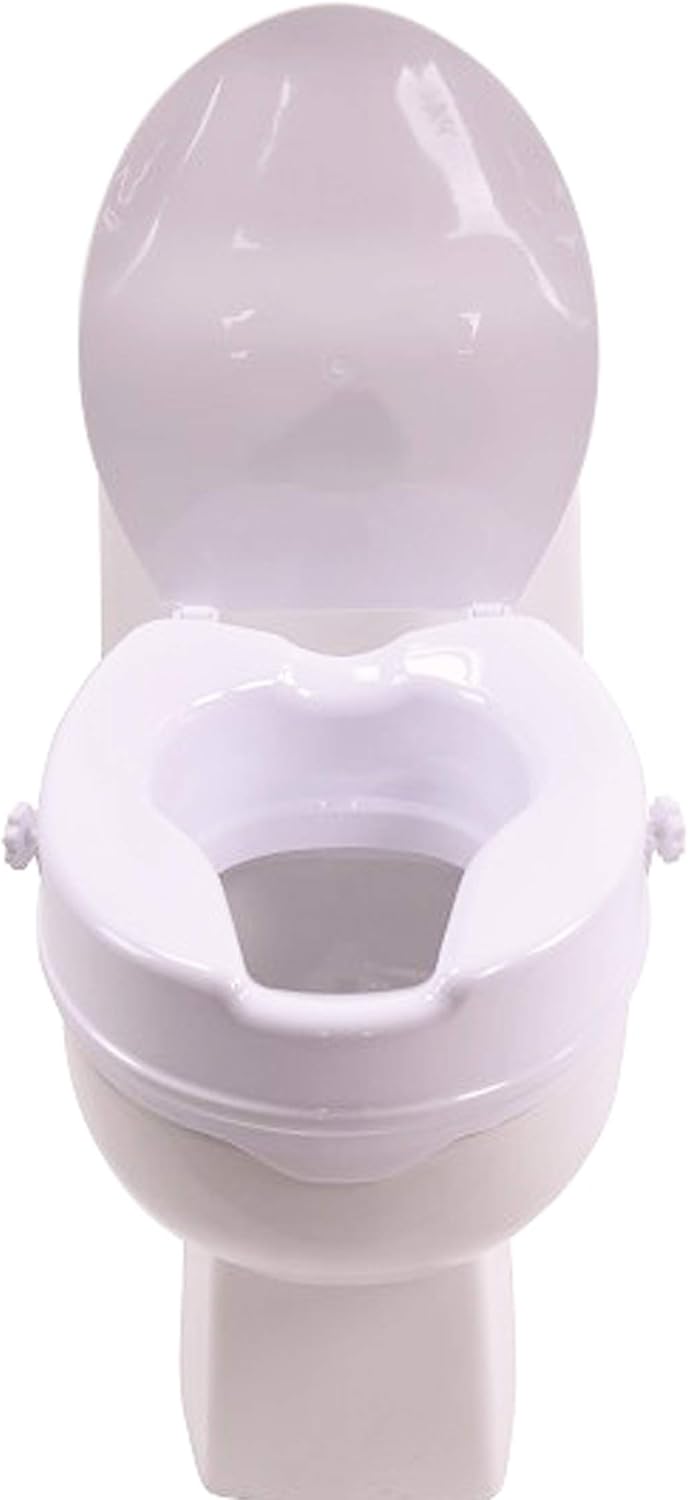 Antar Raised Toilet Seat with Lid 1400g AT51201, 10cm/3.94"