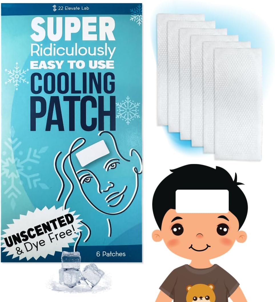 Cooling Patches – Portable Soft Gel Pads for Refreshing Comfort & Temperature Relief – Air-Activated Reusable Design - Unscented and Dye Free – 6 Count
