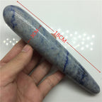118cm Natural Quartz Crystal Massage Stick Rose Quartz Massage Stick Large Healing Crystal Stone Yoni Massage Stick As Gift for Women,18cm Dongling Jade