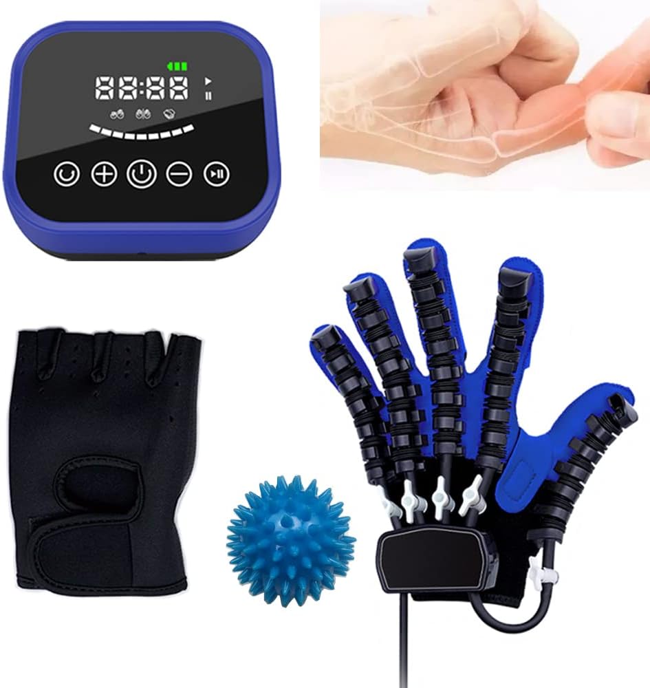 Arthritis Stroke Hemiplegia Patient Finger and Hand Function Rehabilitation Trainer Robot Rehab Gloves Recovery Exercise Equipment Device Orthosis