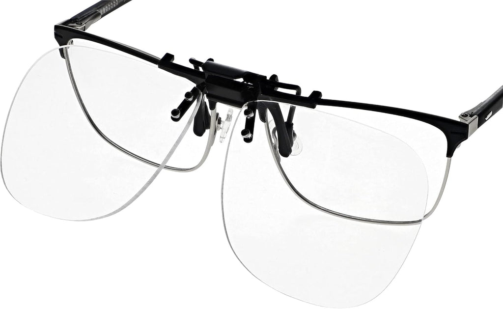 Large Clear Magnifying Clip-Ons