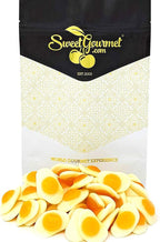 SweetGourmet Gummy Mini Fried Eggs Vanilla Flavored Candy Bulk | 1 Pound