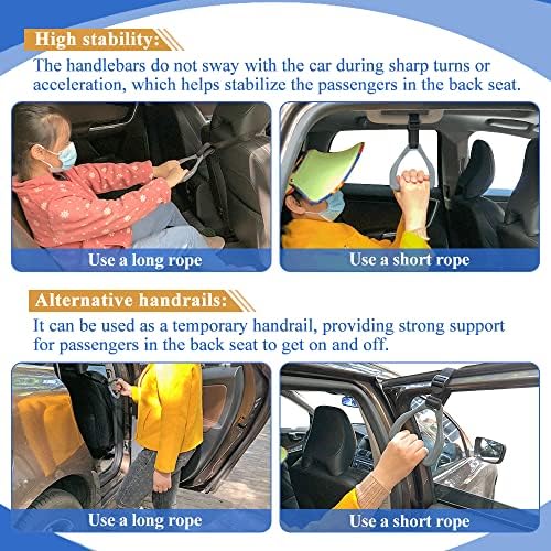 Car Handle for Elderly Assist Car Door Cane Seniors Handicap to Get Out of Auto Vehicle Portable Transfer Support Grab Bar Automotive Disabled Safety Standing Aid Adjustable Seat Headrest Helper