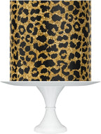 Black and Gold Leopard Print Cake Topper, 8x10 inch Edible Icing Sheet