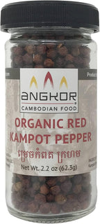 Kampot Pepper Rare Cambodian Peppercorns (Red, Spice Jar)