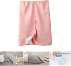 Yodilala Unisex Full Open Adult Diaper Skirt, Waterproof, Adjustable, Reusable Incontinence for Adults, Elderly, Children(Pink,XXL)