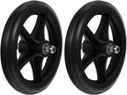 Garneck 2pcs 7 Inch Heavy Duty Replacement Wheels for Wheelchairs Walkers Rollator Safe and Caster Wheels for Smooth Movement on Hardwood Floors Wheelchairs Replacement Parts