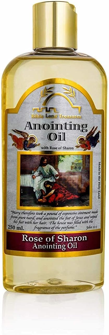Rose of Sharon Bible Land Treasures Anointing Oil, Biblical Oils from The Holy Land. 8.45 fl.oz | 250 ml