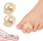JUMPOW Hammer Toe Straightener - Broken Toe Wraps,Hammer Toe Corrector for Women & Men, 2 Pcs Toe Splint Relief for Correcting Hammer Toes, Broken Toes, Crooked Toes & Overlapping Toes (Beige)