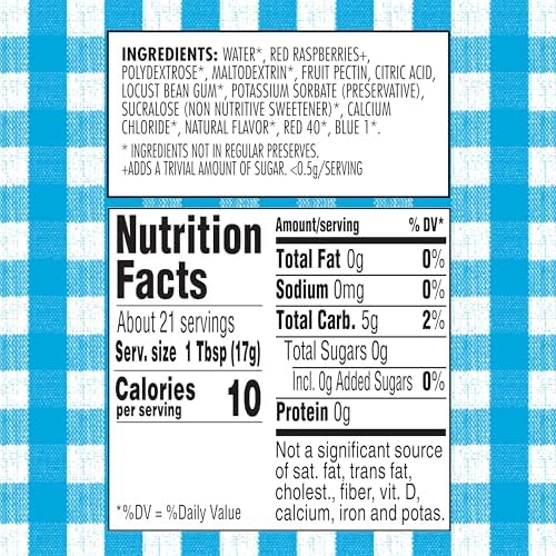 Smucker's Sugar Free Red Raspberry Preserves, 12.75 Ounces
