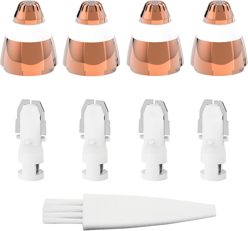 Eyebrow Hair Remover Replacement Heads for Finishing Touch Flawless Facial Hair Remover,Painless Replacement Blades for Flawless Brows Hair Removal,with Cleaning Brush,As Seen On Tv(4 Count).