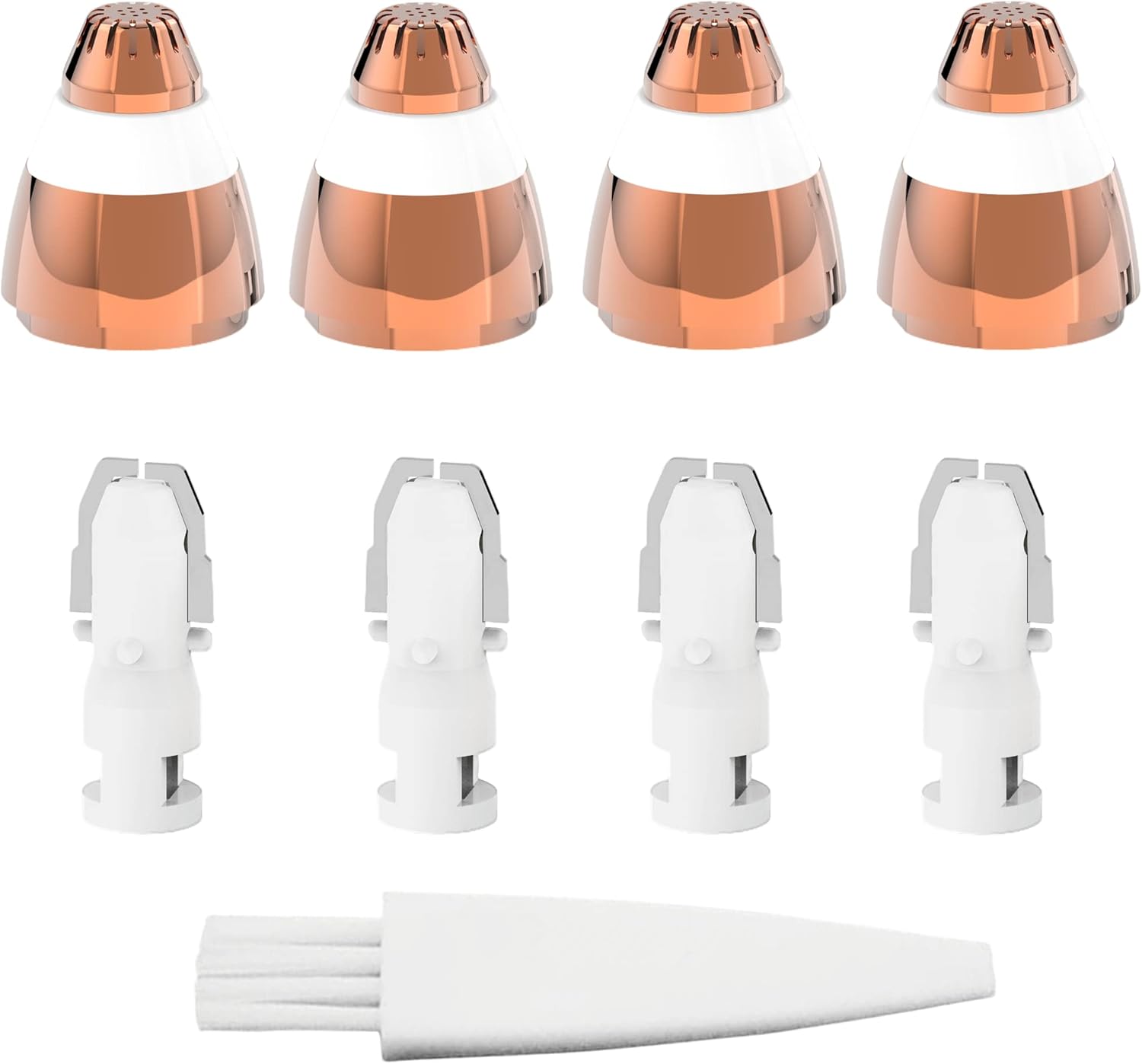 Eyebrow Hair Remover Replacement Heads for Finishing Touch Flawless Facial Hair Remover,Painless Replacement Blades for Flawless Brows Hair Removal,with Cleaning Brush,As Seen On Tv(4 Count).