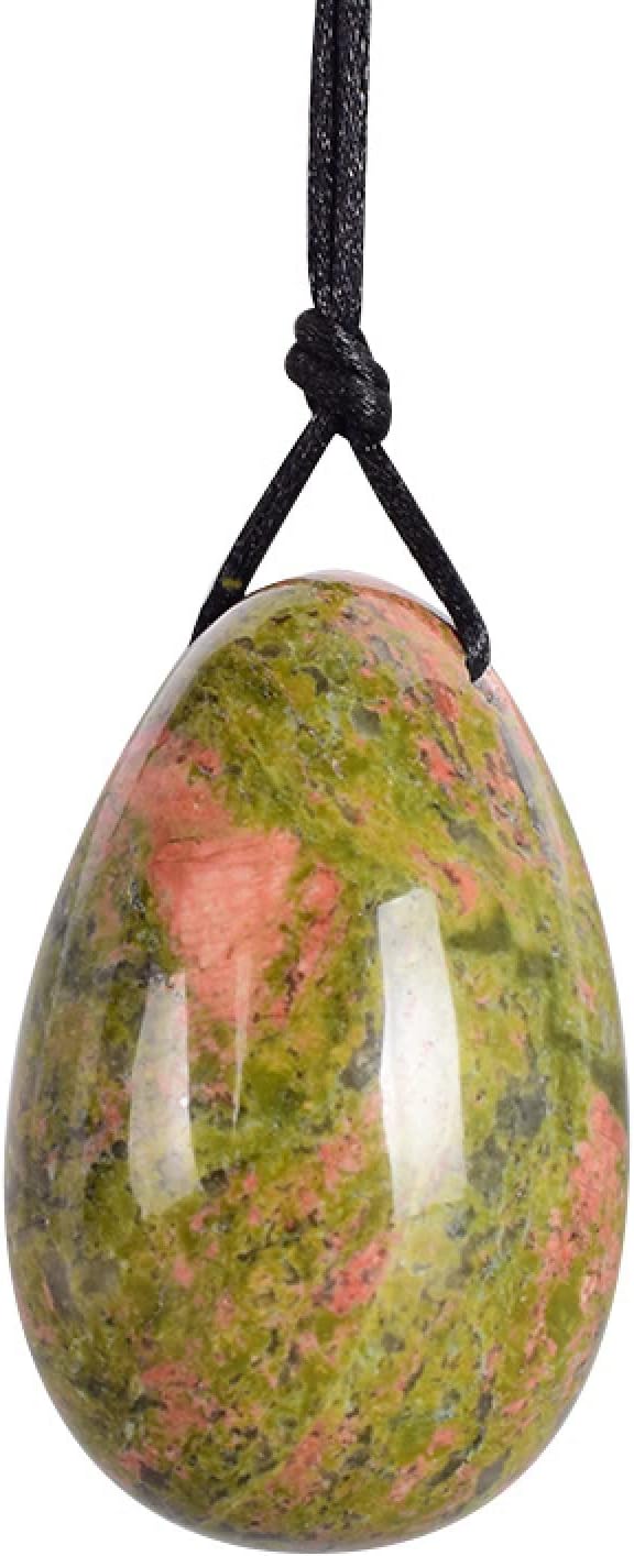 Four in One Flower Green Stone Yoni Jade Egg Lady Kegel Fitness Apparatus Tightening Ball Jade Massager Kegel Egg,Medium-Sized