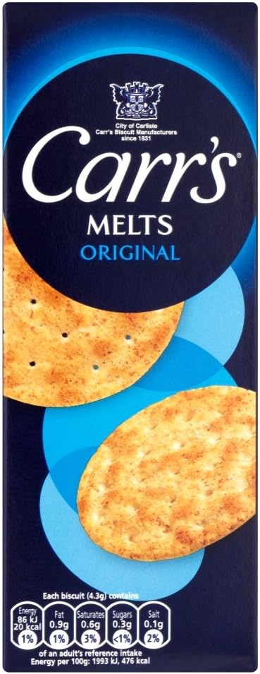 CARR'S MELTS ORIGINAL 150G PACK OF 3