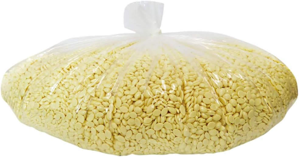 Waxness Film Hard Wax Beads White Chocolate 22 lb (10 kg) – Stripless Professional Hard Wax Bulk Size for Face & Body, Salon Use – Made in Italy