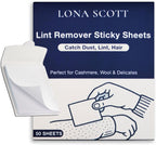 Lint Remover & Lint Roller in a Pad - Travel Friendly for Clothes, Travel, Pet Hair Remover, Dust Remover & Dandruff Remover