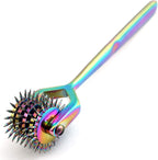 Wartenberg Neuro Pinwheel Stainless Steel 5 Head Diagnostic Instrument Pin Wheel - Multi Color Rainbow - 6.6 Inches