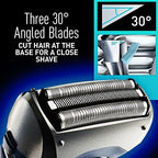 Panasonic Es-rt37-s Arc3 Electric Shaver 3-Blade Cordless Razor with Wet Dry Convenience for Men, 6.6 Ounce