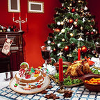 Gersoniel 150 Pieces Edible Christmas Cake Decorations Cupcake Topper Edible Christmas Wafer Stand Up Discs Birthday Cake Cupcake Supplies for Party Santa Clause Xmas Tree Snowman Decorations