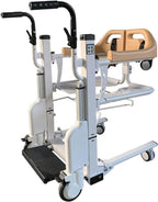 TISTIK Electric Patient Lift Wheelchair w/180° Split Seat Handicapped Transfer Chair Patient Lift Aid Bathroom Transport Chair Home Elderly Paralyzed Transfer Device